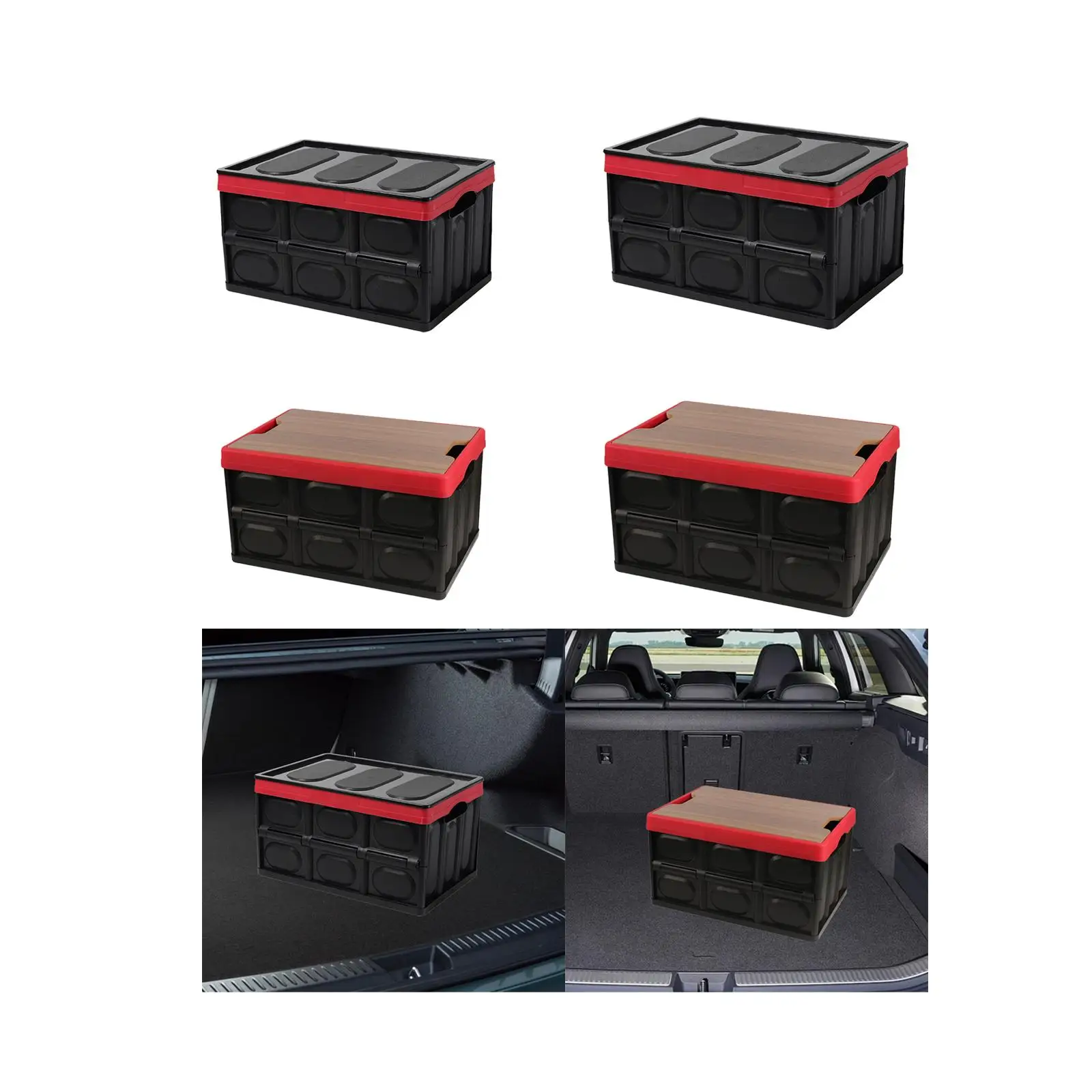 Складная корзина для хранения с крышкой быстрое зарядное устройство ручками