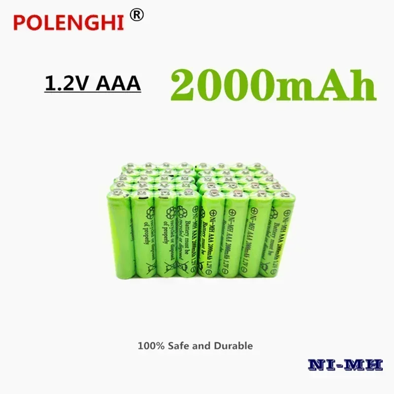Перезаряжаемая батарея AAA 1 2 V 2000mAh Ni-MH