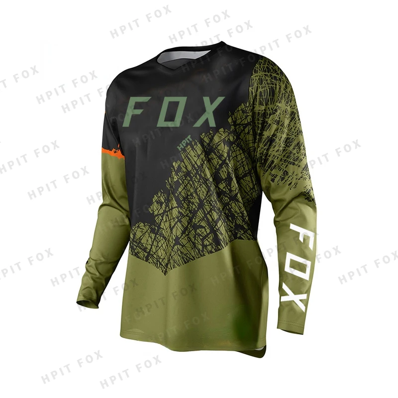 

2022 New Motocross Mountain Enduro Bike Clothing Bicycle Moto Downhill T-shirt Hpit Fox Women Men Cycling Jersey MTB Shirts BMX