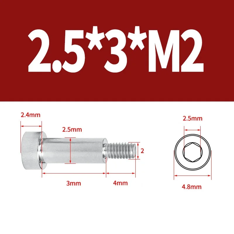 2 шт. винты с шестигранным штекером из нержавеющей стали 304