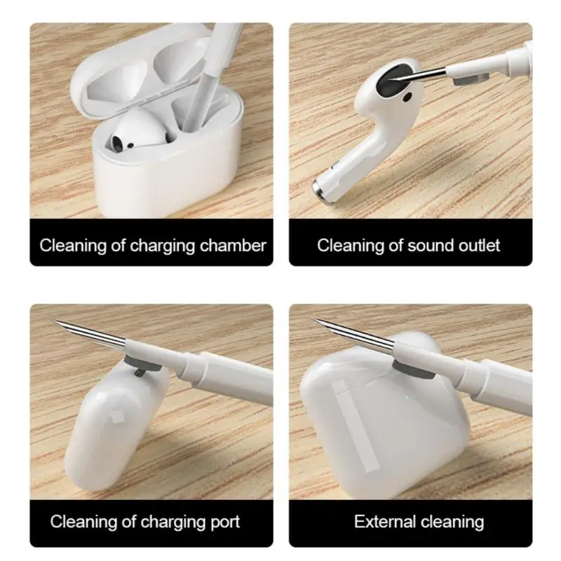 

For Xiaomi Huawei Lenovo Headset Earphone Cleaner Kit 6 In1 Multifunctional Cleaner Keycap Puller Kit Portable