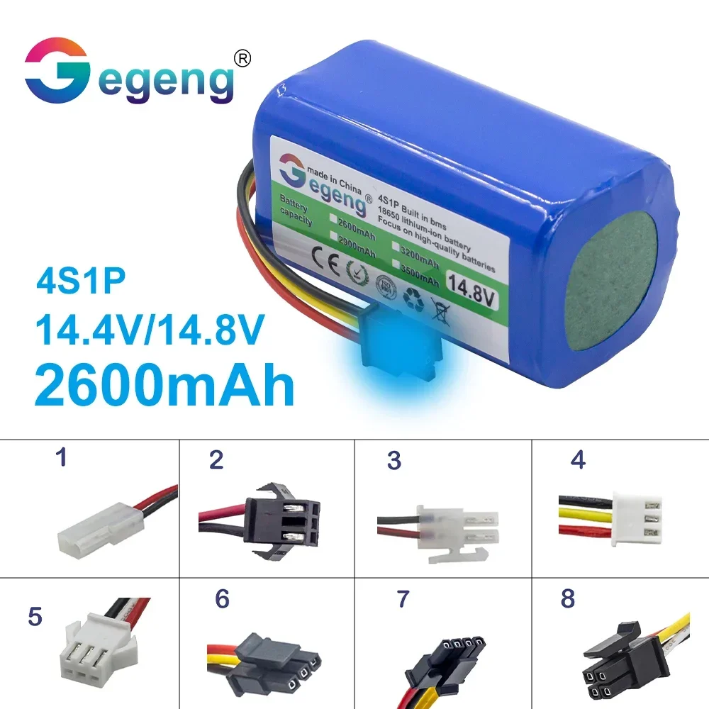 2600 мАч 14 8 В/14 4 В 4S1P аккумулятор для пылесоса Panasonic/ILIFE/FLYCO/Eufy/POLARIS/RoboVac/Deebot/Conga Excellence