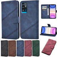 wallet phone case for zte blade a52 cover flip leather luxury protective wallet stand coque for zte blade a52 phone bags