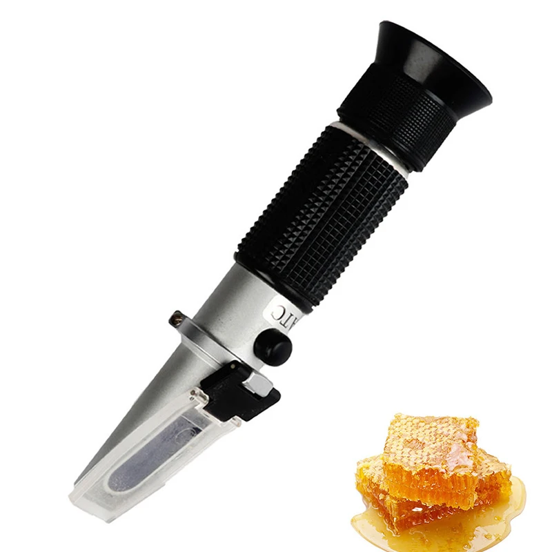

New 58-90% Brix 38-43 Be 10-33% Water Honey Refractometer for Honey Moisture, Brix and Baume, 3-in-1 Uses Beekeeping Tester