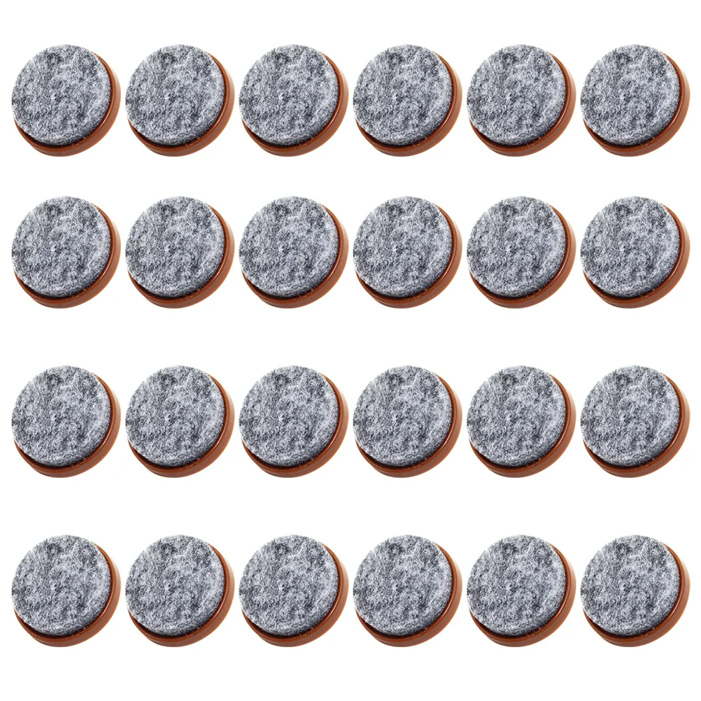 

24pcs Felt Furniture Pads Screw-in Felt Pads Felt Chair Pads Floor Protectors Leg