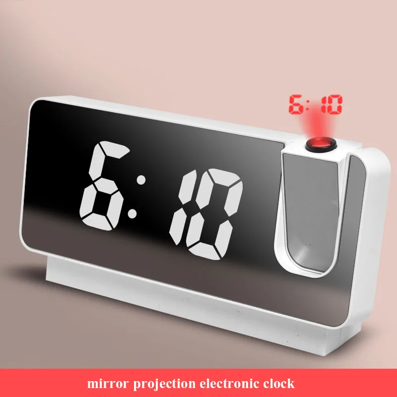 Цифровой будильник цифровые комнатные часы простые Проекционные светодиодные