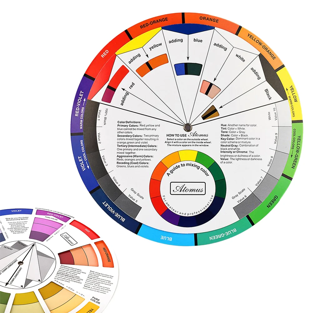 

Color Wheelcard Pigment Round Chart Poster Professionalartists Projector Tool