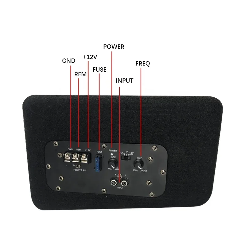 QMF-TC-0802 8-дюймовый новый стиль супер бас автомобильный аудио сабвуфер 12 В