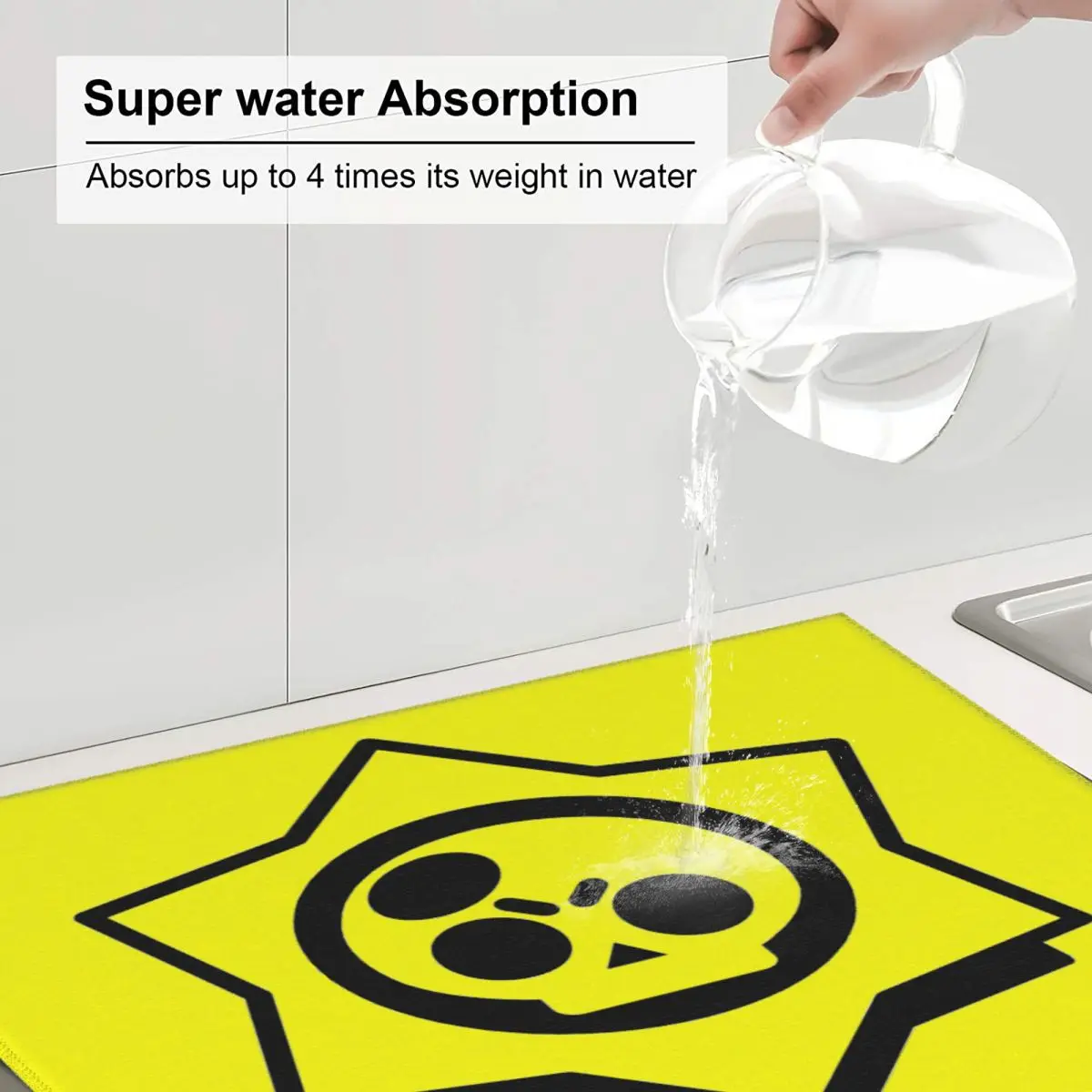 Коврик для сушки посуды видеоигр Star-Brawls кухни впитывающие быстросохнущие