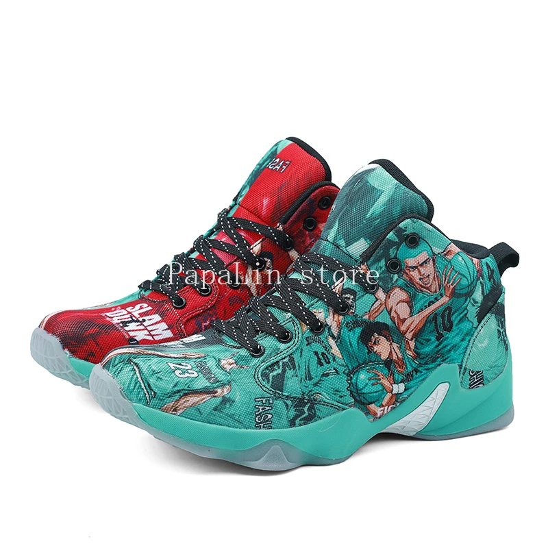 

Girl Basketball Shoes High-top Basketball Sneakers Professional Street Basketball Combat Boots Colorful Training Gym Shoe Unisex