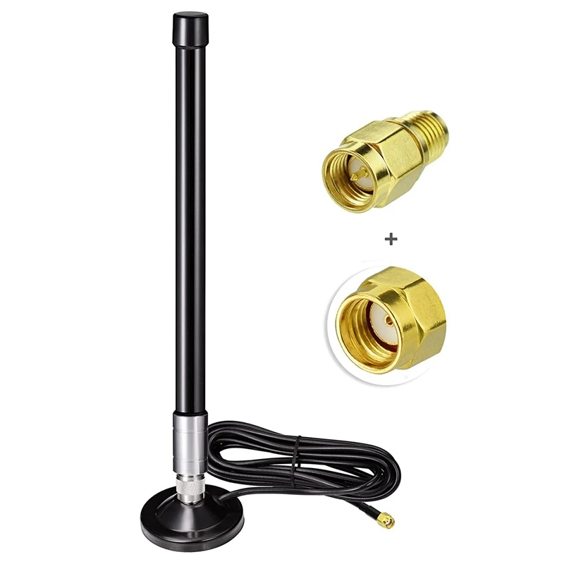 

Lora Antenna 915MHz Fiberglass Antenna with Magnetic Base, N-Male & SMA Male Connector for Helium Miner Nebra HNT Bobcat