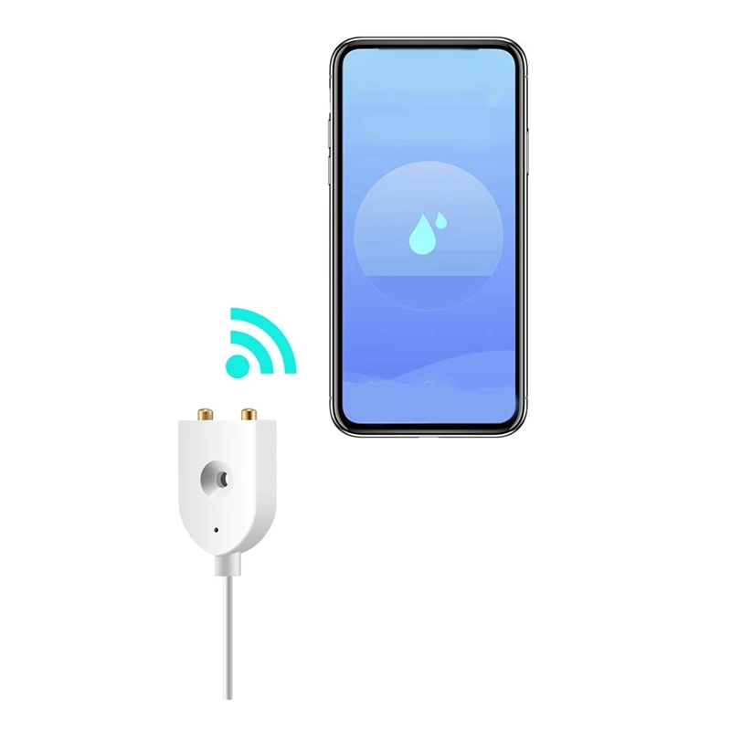 Датчик сигнализации воды Wi-Fi детектор утечки оповещения об утечке при