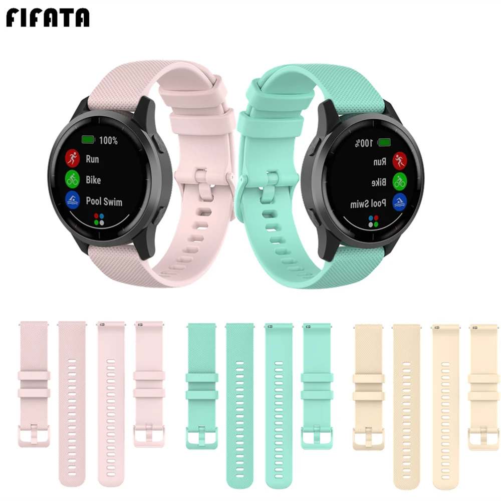 FIFATA для Garmin Вену 2/2S силиконовый ремешок часов Смарт-часы на запястье смарт-часов