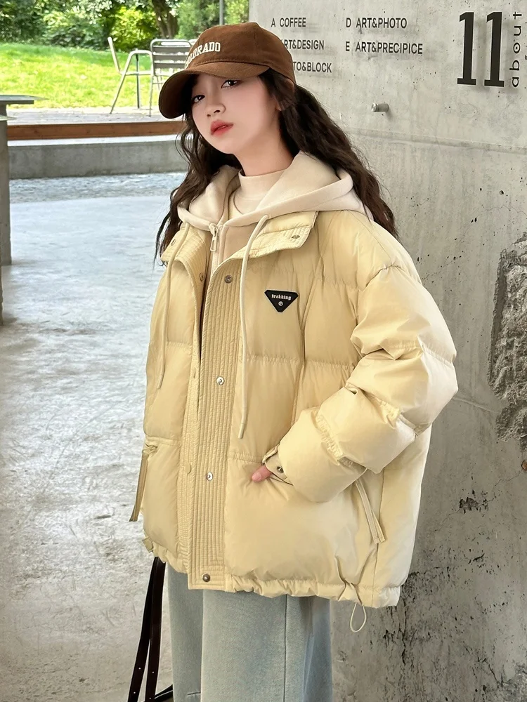 Женский пуховик для детей старшего возраста утепленная зимняя одежда новинка 2024