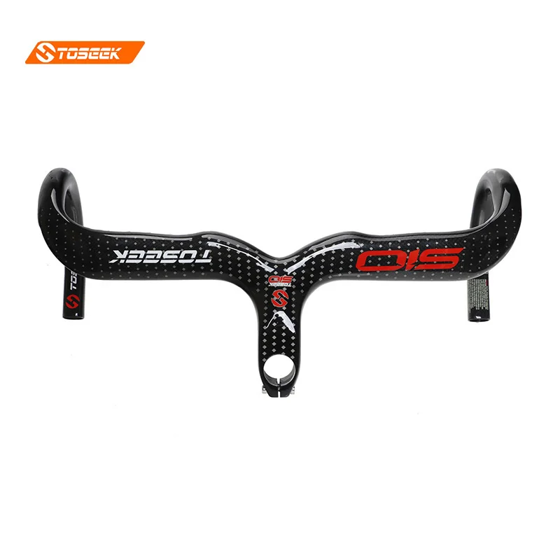 

Руль из углеродного волокна с стержнем 400/420/440*90/100/110/120 мм 28,6 мм, запчасти для дорожного велосипеда, велосипедные красные, ультралегкие 380 г