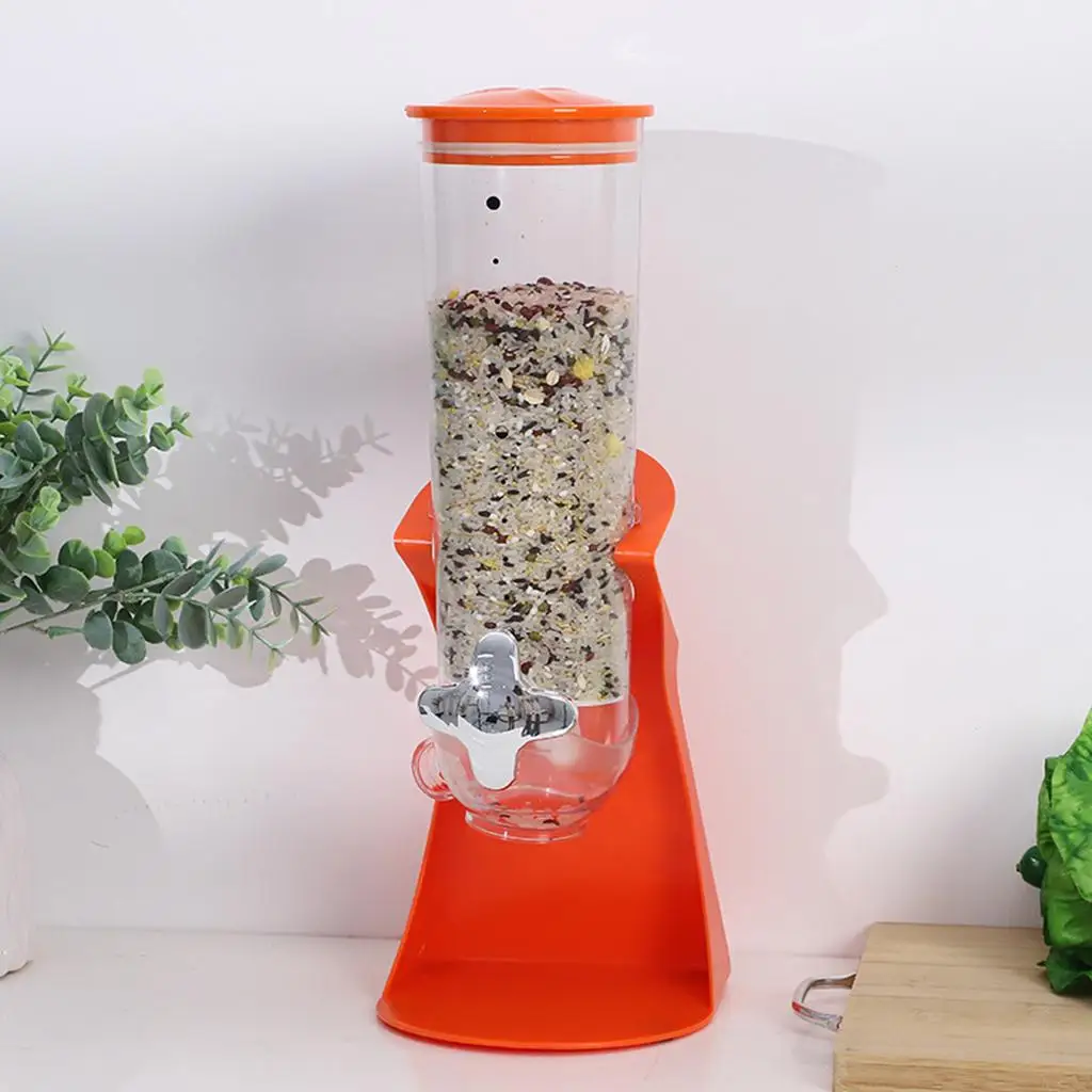 Household Cereal Dispenser Space Saving Dry Food Dispenser Grain Storage Box Oatmeal Rice Bucket, for Home  Nuts Cereal