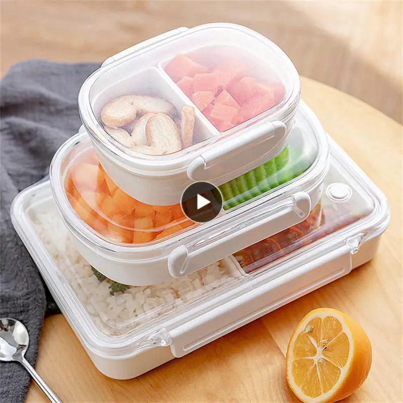 

Leak Proof Portable Lunch Box Heat-resistant Food-grade Rice Basket Microwave Safe Plastic Fresh-keeping Fruit Bento Basket