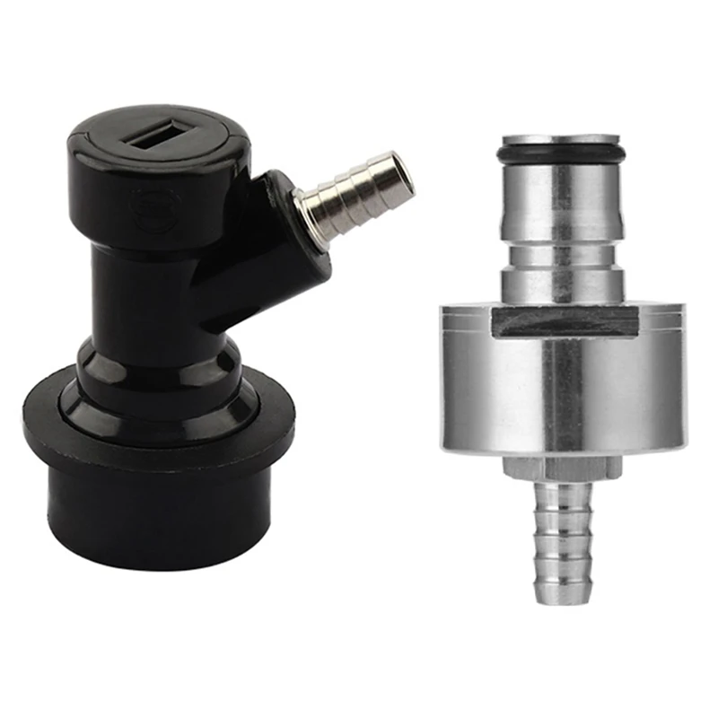 

Beer Brewing Carbonation Cap With 5/16Inch Barb Ball Lock Disconnect Set,Fit Cola Soda Beer Most Of Drink PET Bottles