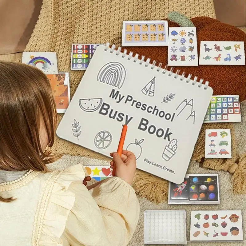Бизи-книга для малышей обучающие занятые рабочие тетради детская
