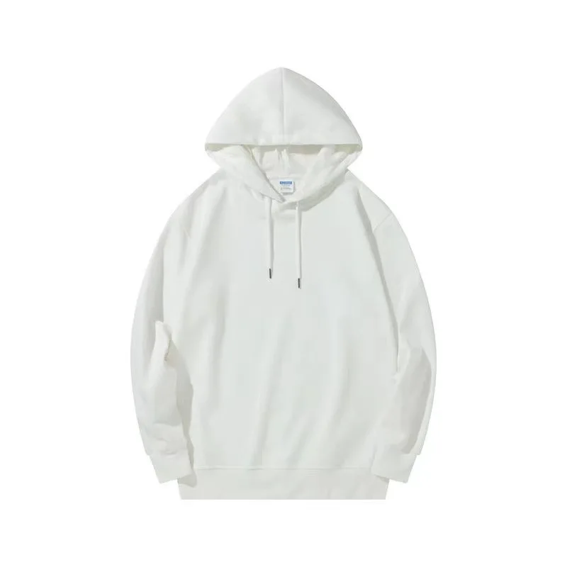 

Spring and autumn pullover beanie health cotton sweater workwear advertising shirt class sweater embroidery logo BLACK