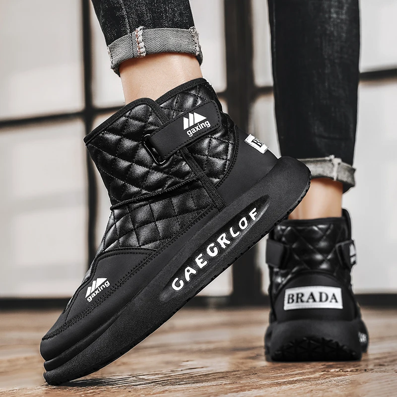 GR-22003M WATERPROOF SNOW WALKING SHOES MEN'S HUNTING BOOTS TACTICAL SHOES DESERT COMBAT ANKLE LEATHER MOUNTAINEERING SHOES