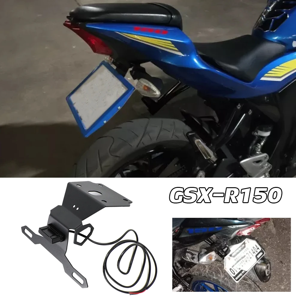 

GSXR 150 подставка для номерного знака Кронштейн для защиты крыла светодиодный фсветильник рь задний фонарь в порядке для Suzuki GSX-R150 XR150 2017 18 2019 ...
