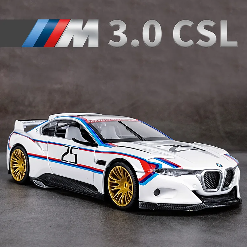 1:24 3 0 CSL Hommage R Le Free Wheeling светильник спортивная гоночная машина модель мужской