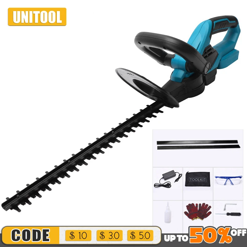 24V Cordless Grass Hedge Trimmer Electric Pruning Household 