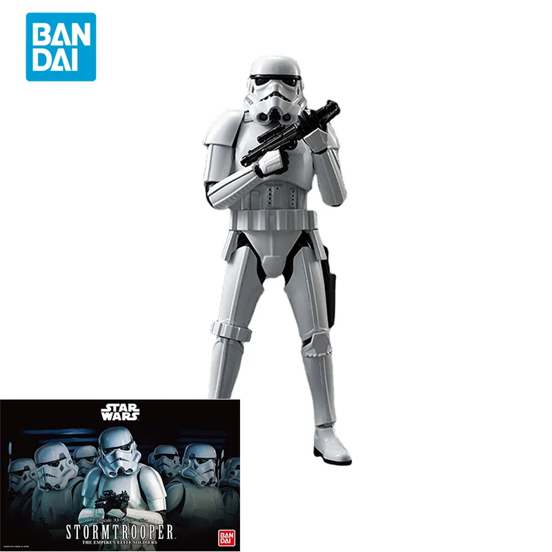 

Bandai Original Star Wars Movie Anime 1/12 Stormtrooper Action Figure Assembly Model Toys Collectible Model Gifts for Kids