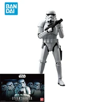 bandai original star wars movie anime 112 stormtrooper action figure assembly model toys collectible model gifts for kids