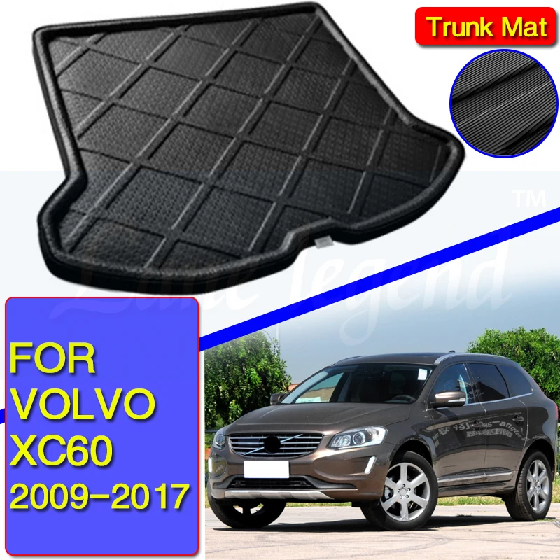 For Volvo XC60 2009 2010 2011 2012 2013 2014 2015 2016 2017 Boot Mat Rear Trunk Liner Cargo Tray Floor Carpet Car Styling
