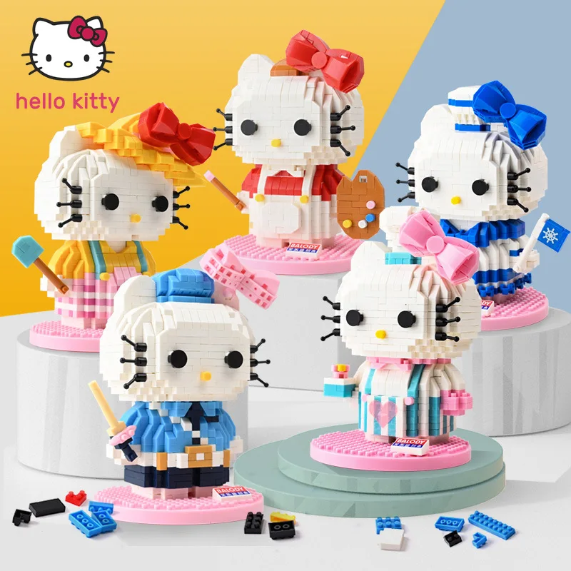 

Конструктор Hello Kitty детский, развивающие игрушки для сборки, совместимы с фигурками Lego