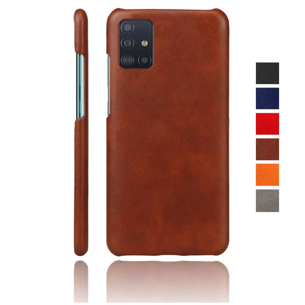 

Slim Simplicity Vegan Leather Cover For Samsung Galaxy A71 A51 A21S A31 A50 A30 A70 A21 A81 A91 A20 A10 A40 A60 A80 SM-A71 Case