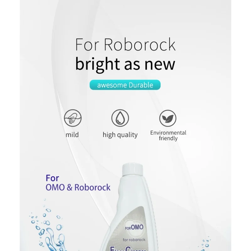 Раствор для очистки пола 480MLOMO Roborock S8 Pro Ultra/S7 MaxV Ultra/Dyad/S7 детали пылесоса робот