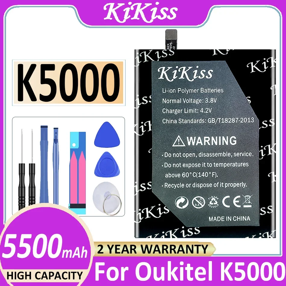 

Аккумулятор K5000 на 5500 мАч для телефона Oukitel K5000/K 5000 lite, высококачественные батареи с инструментами и номером отслеживания