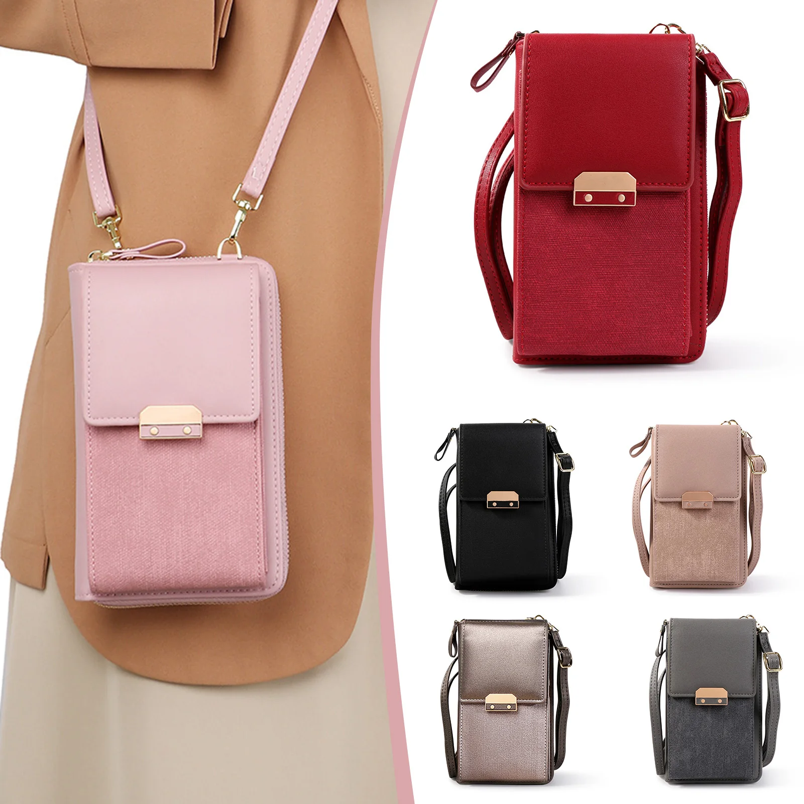 Casual Simple Shoulder Bag Lightweight Portable Wallet For Outdoor