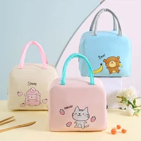 kids cartoon lunch bag lunch box portable cooler insulated large capacity picnic supplies tote for women girls student cute bag