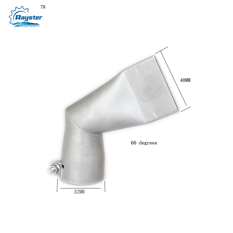 

Плоские сварочные сопла Rayster 60 градусов 40 мм для теплового пистолета/пластикового сварочного аппарата, аксессуары для tuyere
