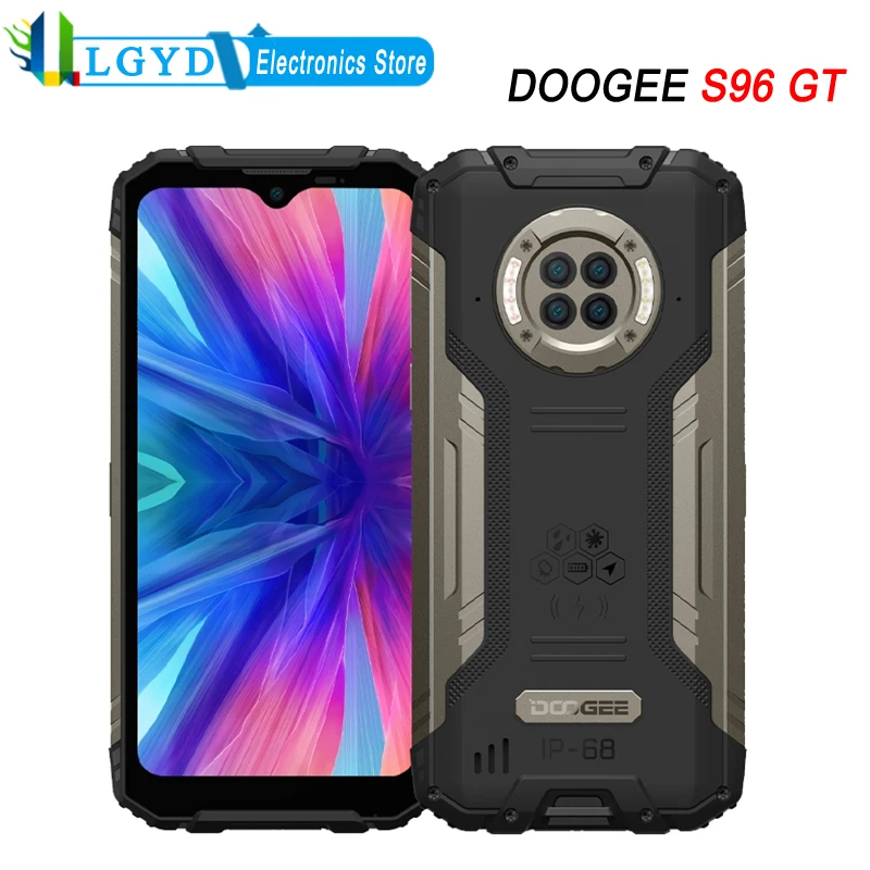 

DOOGEE S96 GT Rugged Phone Global Version Android 12 MTK Helio G95 Octa Core 8GB RAM 256GB ROM 4G LTE NFC Night Vision Camera