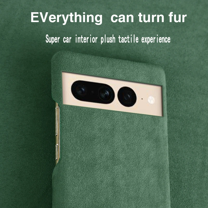 

Роскошные замшевые кожаные чехлы в полоску для Pixel 7 6 5 4A 4 3XL