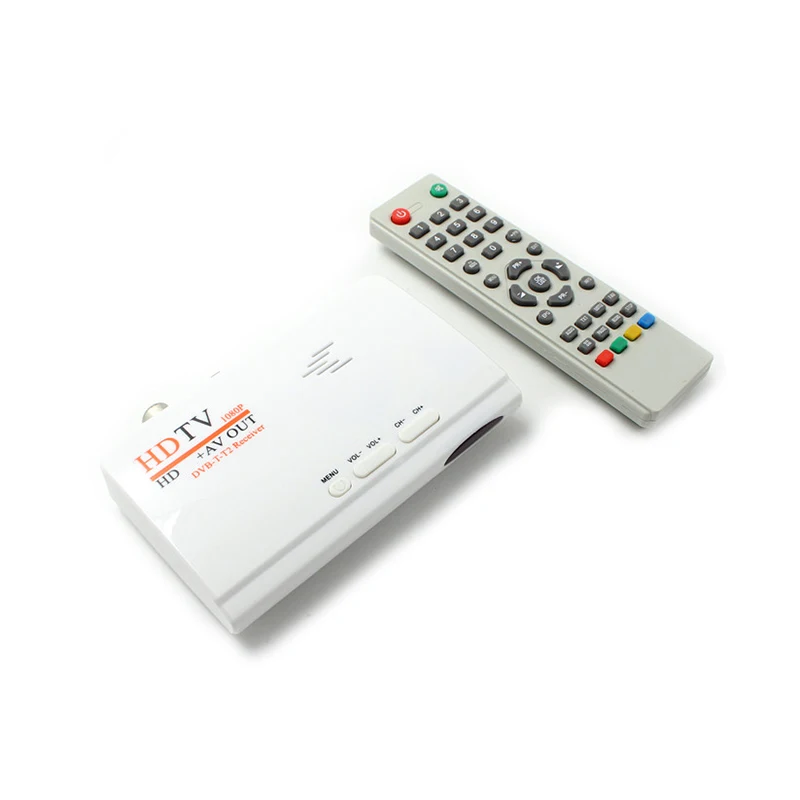 

DVB-T/DVB-T2 TV Box tuner Receiver HDTV AV CVBS & 1080P HD TV Satellite Receiver for PC LCD/CRT monitors DVBT2 without VGA
