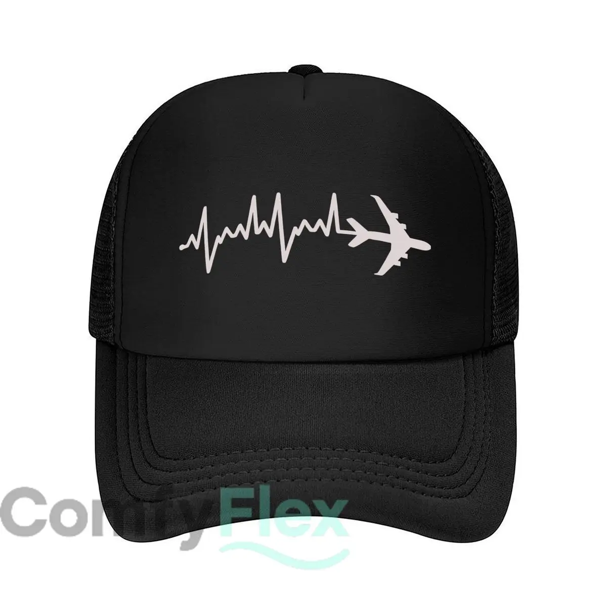 Фото Heartbeat Plane Дизайн с сетчатой бейсболкой для путешествий и энергичной атмосферой №1