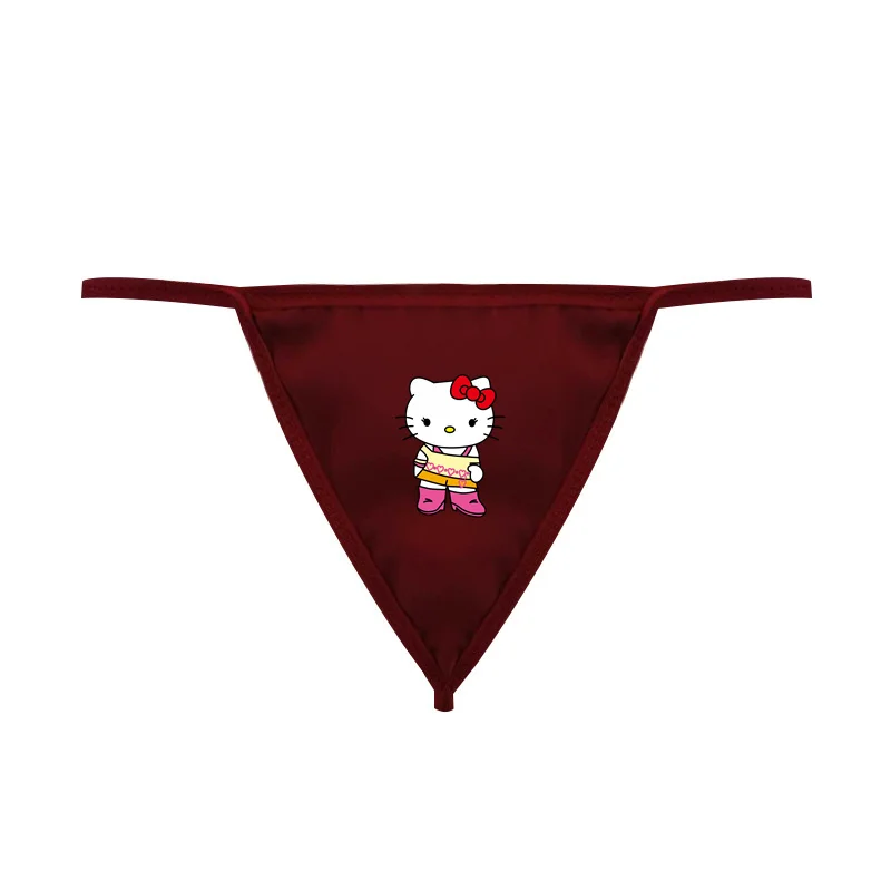 

Sanrio аниме Hello Kitty нижнее белье атласные трусики сексуальное нижнее белье Соблазнительная одежда милый подарок Девочка Сердце малыши наряд Невидимый