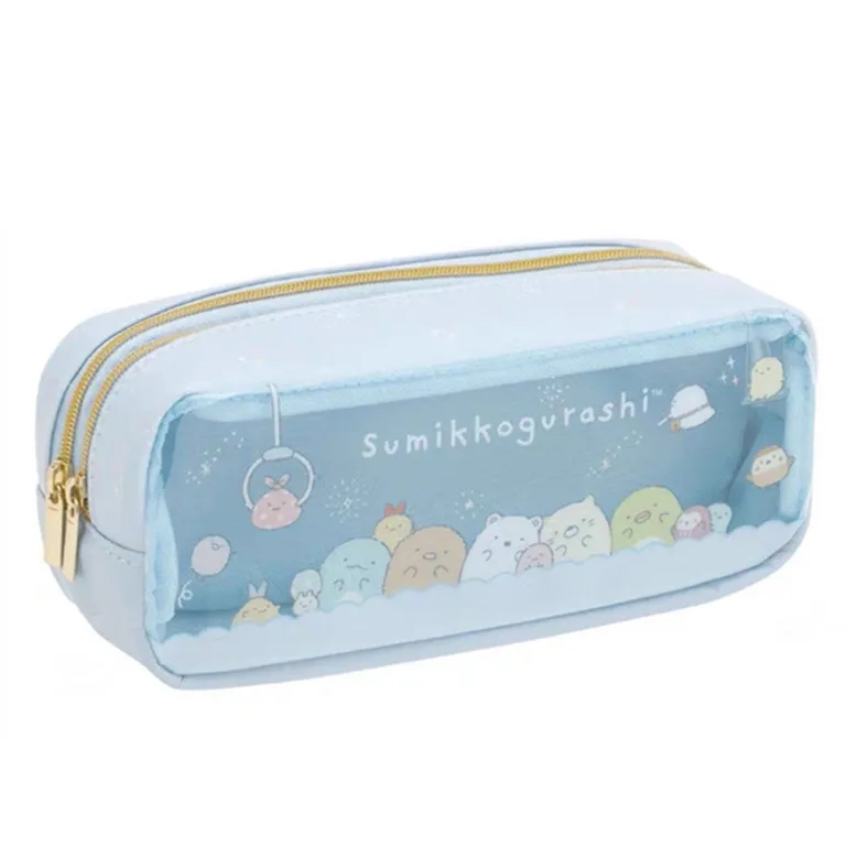 

Милые прозрачные чехлы Sumikkogurashi для карандашей, школьные принадлежности для девочек