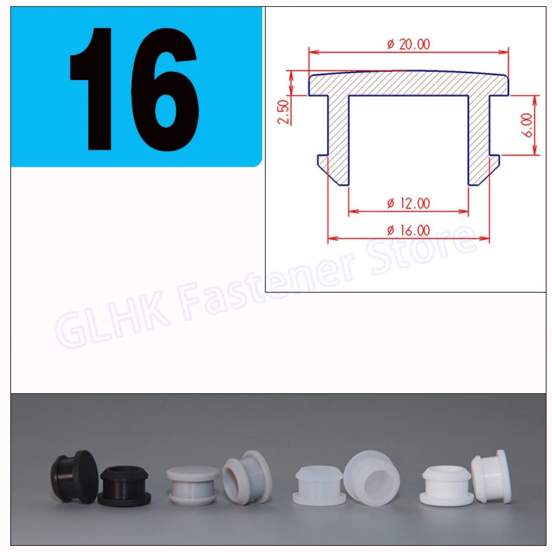 1/5/10/20 шт. черная силиконовая резиновая заглушка для отверстий, заглушки, заглушки, блестящие Концевики 12,5 13 13,5 14 15 16 17 18 до 30 мм