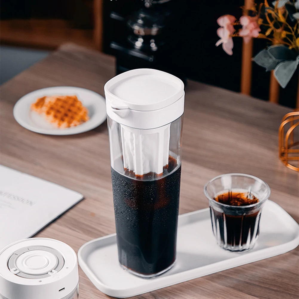 

NEW Airtight Cold Brew coffee Maker 1100ML Iced Coffee Maker Cold Tea Bottle Iced Espresso Bottle Sealed Coffee Filter Bottle