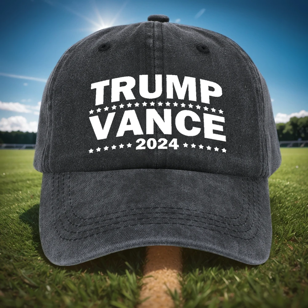 Кепка Trump Vance 2024 бейсбольная кепка унисекс дышащая мытая бейсболка регулируемая