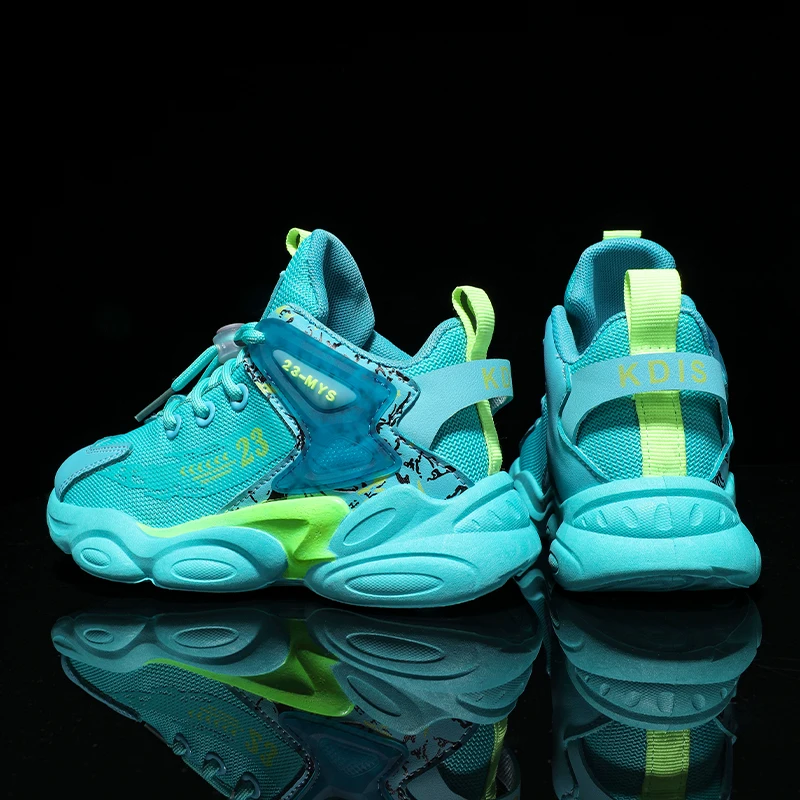 Children's Breathable Leisure Sports Basketball Shoes 2022 Kids Boys Basketball Shoes Girls Mesh Running Sneakers Shoes 30-38