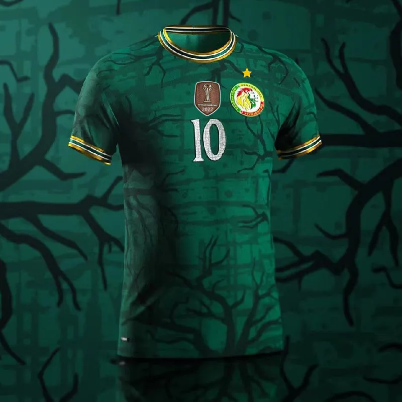 

21 22 Senegal soccer jerseys 2021 2022 national home & away MANE KOULIBALY GUEYE KOUYATE SARR Maillot de football Uniforms