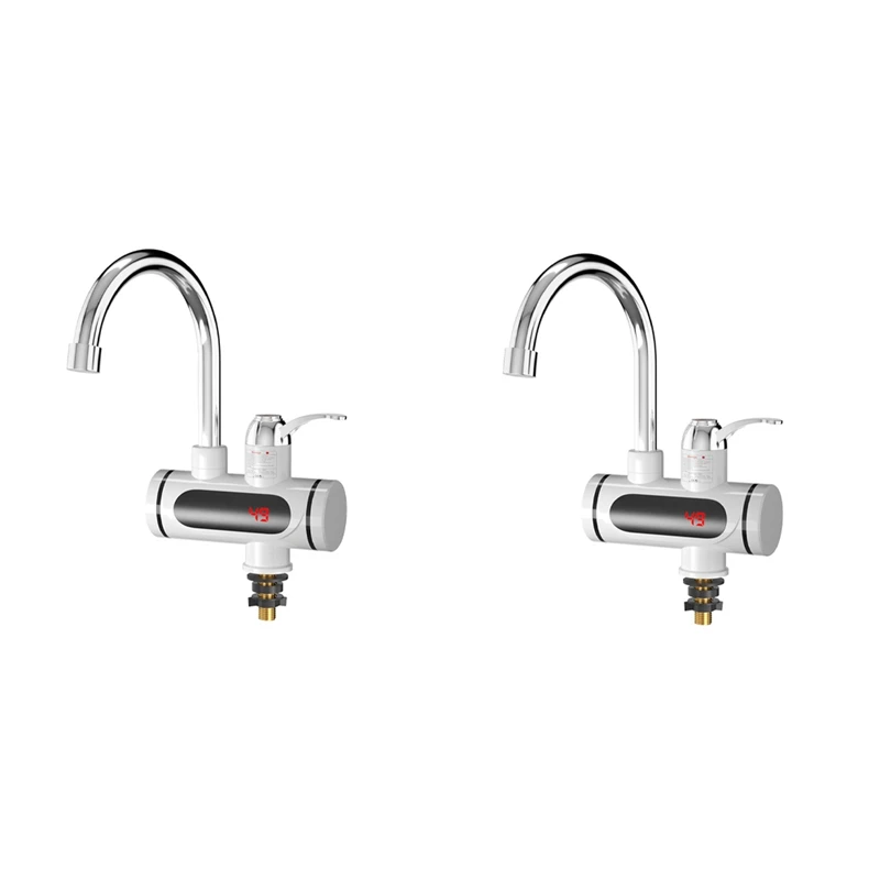 

Electric Hot And Cold Water Heater Faucet Quick Heating Tap Conector For Faucet 3000W EU Plug